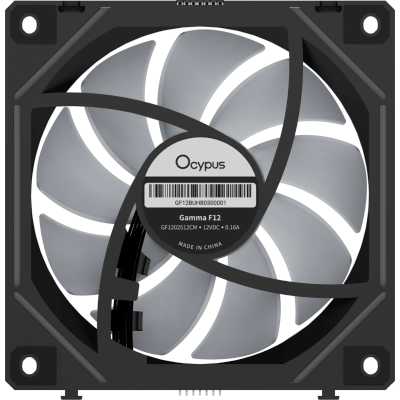 кулер Ocypus Gamma F12 UNI Black ARGB 3 in 1 Черный