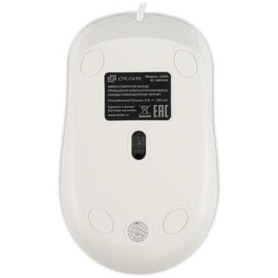 мышь Oklick 310M White-Grey Белый