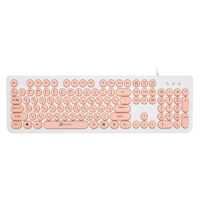 клавиатура Oklick 400MR White-Pink Белый-розовый