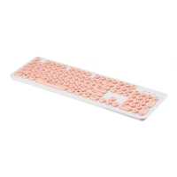клавиатура Oklick 400MR White-Pink Белый-розовый