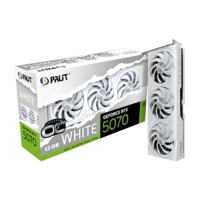 видеокарта Palit nVidia GeForce RTX 5070 White OC 12Gb NE75070U19K9-GB2050W Белый