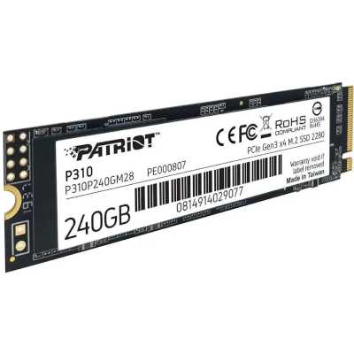SSD диск Patriot P310 240Gb P310P240GM28 Черный