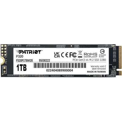 SSD диск Patriot P320 1Tb P320P1TBM28 Черный