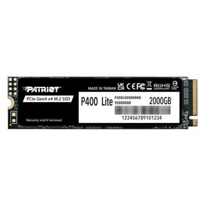 SSD диск Patriot P400 Lite 2Tb P400LP2KGM28H Черный