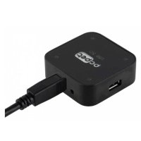разветвитель USB PC PET BW-C3012A Aluminium black черный