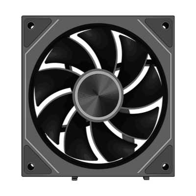 кулер PCcooler F3 X120R Reverse ARGB Black Черный