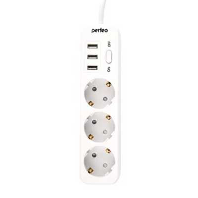 сетевой фильтр Perfeo Power Stream 2500W PF_C3908 белый