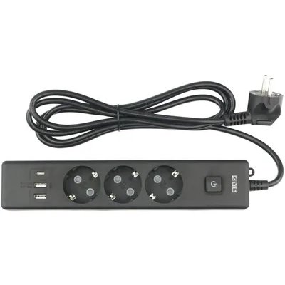 сетевой удлинитель Power Cube PC-6B-2M черный