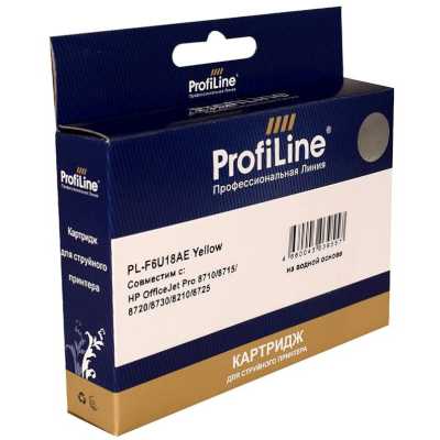 картридж ProfiLine PL-F6U18AE желтый