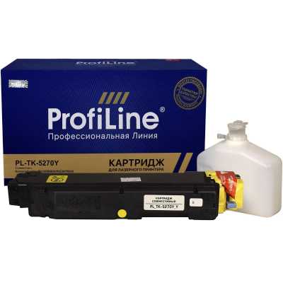 тонер-картридж ProfiLine PL_TK-5270Y_Y_WC желтый
