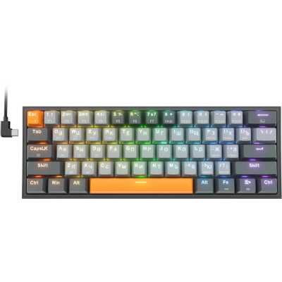 клавиатура Redragon Fizz Pro Grey Orange 72601 Белый, желтый, черный
