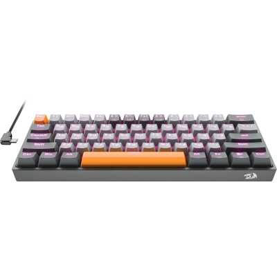 клавиатура Redragon Fizz Pro Grey Orange 72601 Белый, желтый, черный