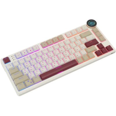клавиатура Royal Kludge RK N80 Rosy Clouds 6977576550687 Бежевый-розовый