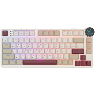 клавиатура Royal Kludge RK N80 Rosy Clouds 6977576550694 Бежевый-розовый