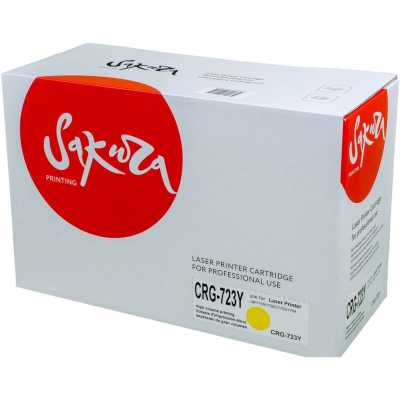 картридж Sakura SACRG723Y желтый