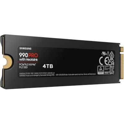SSD диск Samsung 990 PRO 4Tb MZ-V9P4T0GW Черно-красный