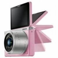 фотоаппарат Samsung NX mini EV-NXF1ZZB1QRU Серебристо-розовый