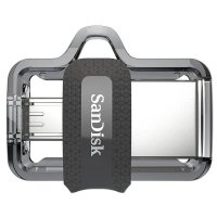 флешка SanDisk OTG USB Flash Ultra Dual 256GB SDDD3-256G-G46 Черный