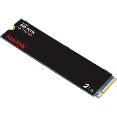 SSD диск SanDisk Plus 2Tb SDSSDA3N-2T00-G26 Черный