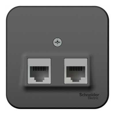розетка компьютерная Schneider Electric Blanca BLNIA045456 Антрацит