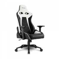 игровое кресло Sharkoon Elbrus 3 Black-White черно-белый