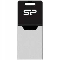 флешка Silicon Power 16GB SP016GBUF2X20V1K Черный, серебристый