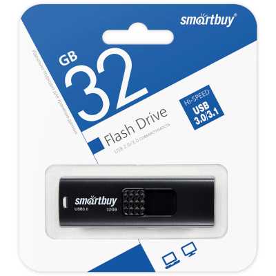 флешка SmartBuy 32GB SB032GB3FSK Черный