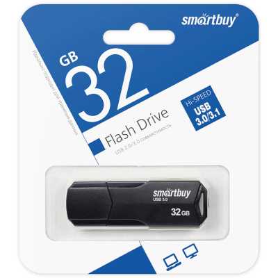 флешка SmartBuy 32GB SB32GBCLU-K3 Черный