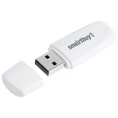 флешка SmartBuy 4GB SB004GB2SCW Белый
