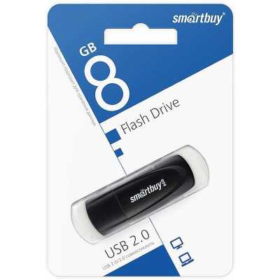 флешка SmartBuy 8GB SB008GB2SCK Черный