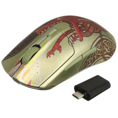 мышь SteelSeries CS2 Dragon Lore Edition M-00019 Золотистый с рисунком