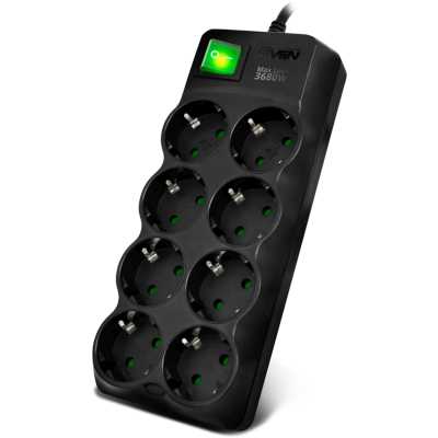 сетевой фильтр Sven SF-08E-16 SV-021610 черный
