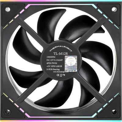 кулер Thermalright TL-M12R Reverse Black Черный