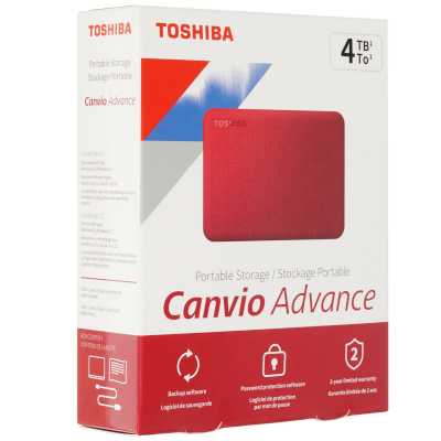 жесткий диск Toshiba Canvio Advance 4Tb HDTCA40ER3CA Красный