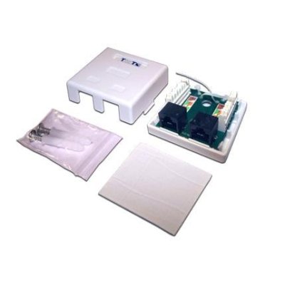 розетка компьютерная TWT TWT-SM2-4545-S6-WH Белый