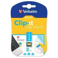 флешка Verbatim 2GB CLIP-IT 043907-177 Blue