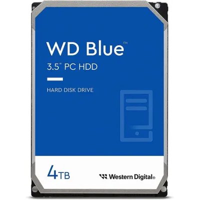 жесткий диск WD Blue 4Tb WD40EZAX Серебристый