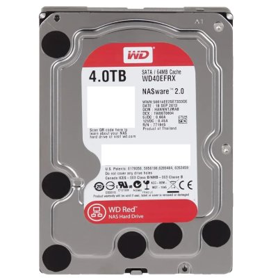 жесткий диск WD Red 4Tb WD40EFRX Серебристый