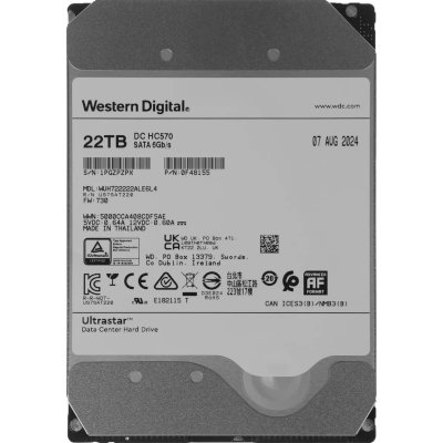 жесткий диск WD Ultrastar DC HC570 22Tb WUH722222ALE604 Серебристый