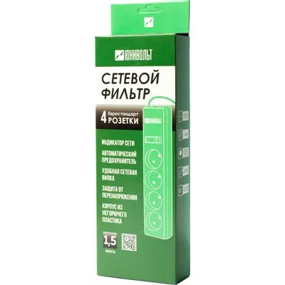 сетевой фильтр Юнивольт 00-00000386 белый