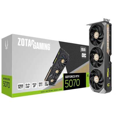 видеокарта Zotac nVidia GeForce RTX 5070 Solid OC 12Gb ZT-B50700J-10P